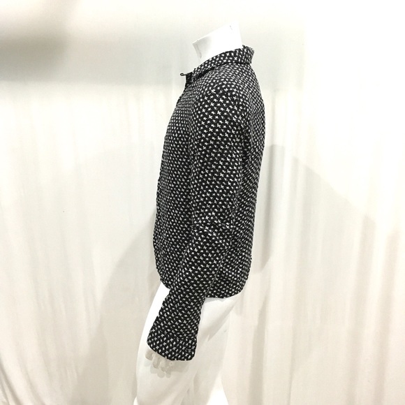 Allsaints Mens Black Lovers Button Shirt - Picture 4 of 6